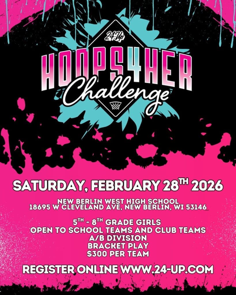 Colorful Brush Basketball Tournament Instagram Post Portrait - 1